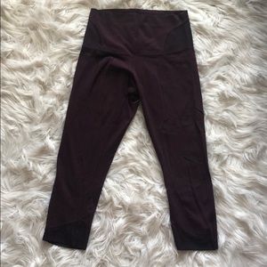 Lululemon Crop Leggings (Maroon Size 8)